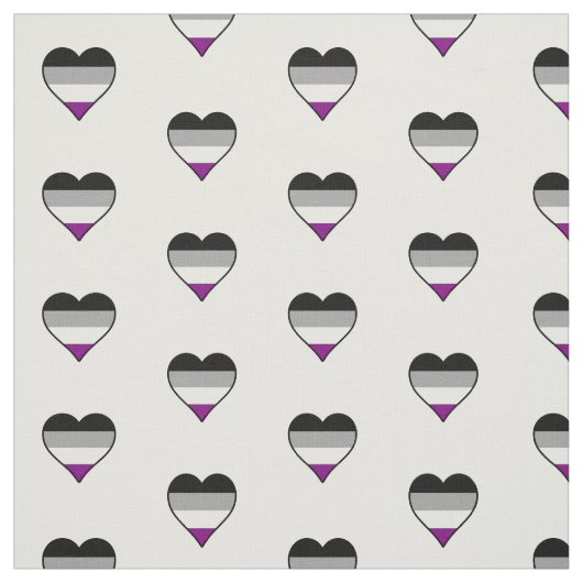 Asexualiteit prideharten stof (Swatch)