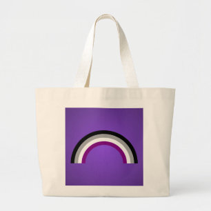 Asexualiteit regenboogpride rugzak grote tote bag