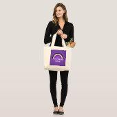 Asexualiteit regenboogpride rugzak grote tote bag (Voorkant (model))