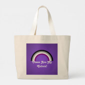 Asexualiteit regenboogpride rugzak grote tote bag (Achterkant)