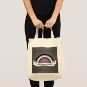 Asexualiteit regenboogpride tote bag (Voorkant (product))