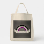 Asexualiteit regenboogpride tote bag (Achterkant)
