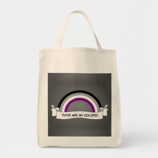 Asexualiteit regenboogpride tote bag (Voorkant)