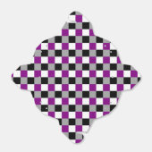 Asexualiteitkleuren, gevarieerd patroon bedankdoosjes (Uitgevouwen)