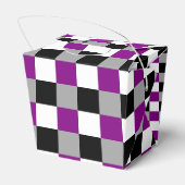 Asexualiteitkleuren, gevarieerd patroon bedankdoosjes (Achterkant)