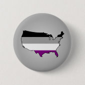 Asexualiteitkleuren, gevarieerd patroon Button (Voorkant)