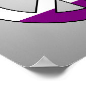 Asexualiteitsvlag poster vredesbord (Hoek)