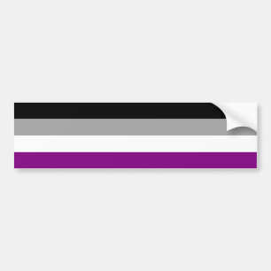 Asexualiteitvlag Bumpersticker