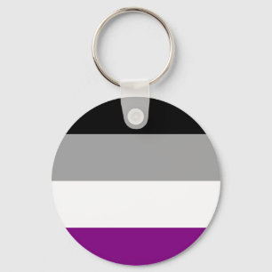 Asexualiteitvlag Sleutelhanger