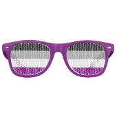 Asexuality pride flag Party Shades Retro Zonnebril (Voorkant)