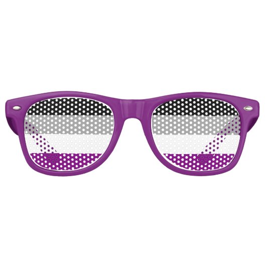 Asexuality pride flag Party Shades Retro Zonnebril