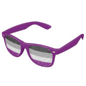 Asexuality pride flag Party Shades Retro Zonnebril