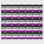 Asexuality pride flag with text wrapping paper cadeaupapier (Vlak)