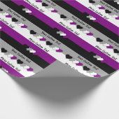 Asexuality pride flag with text wrapping paper cadeaupapier (Hoek)
