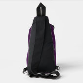 Asexuality pride fleur-de-lis  sling bag (Achterkant)