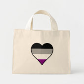 Asexuality pride heart Tote Bag (Voorkant)