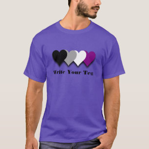 Asexuality pride hearts T-Shirt