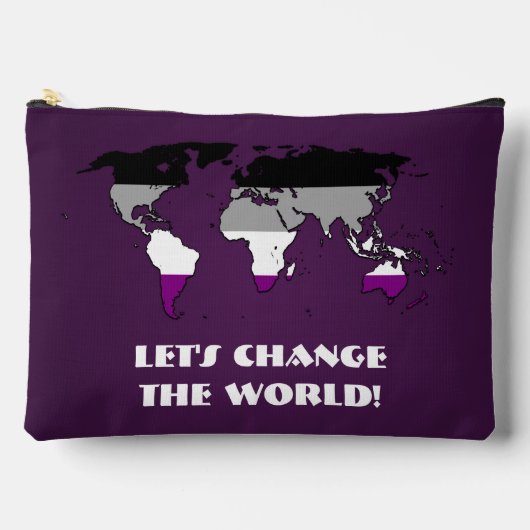 Asexuality Pride Map of The World Etui (Voorkant)