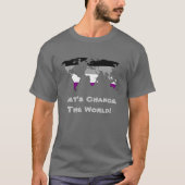 Asexuality pride wereldkaart map T-Shirt (Voorkant)