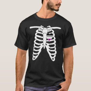 Asexueel Halloween Pride Skelet LGBTQ Gay Hallo T-shirt