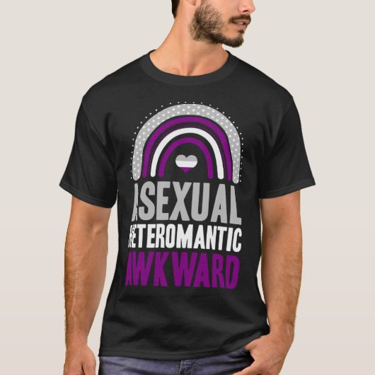 Asexueel Heteroromantisch Onhandig Asexual Pride B T-shirt (Voorkant)