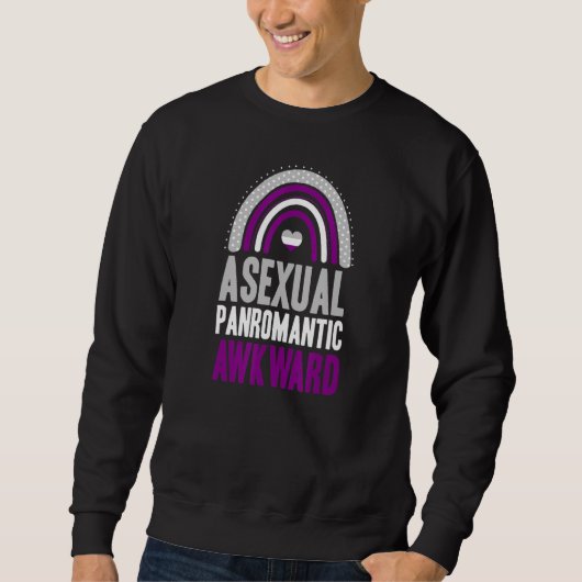 Asexueel Panromantisch Onhandig Asexueel Pride Boh Trui (Voorkant)