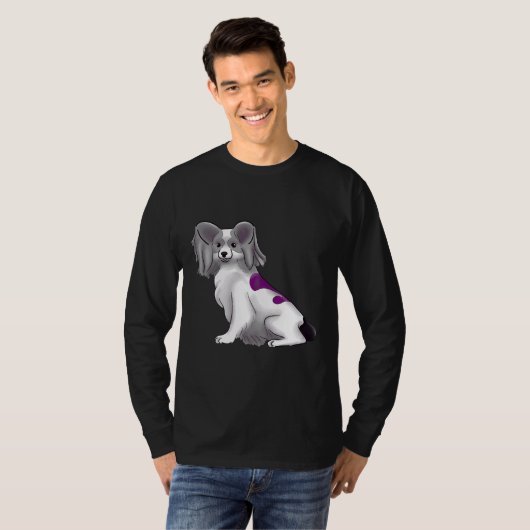 Asexueel papillon t-shirt (Voorkant volledig)