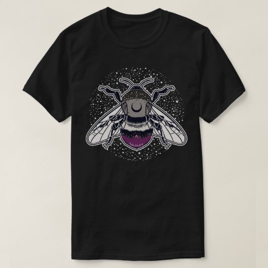 Asexuele bij trots LGBT Pride vlag T-shirt (Design voorkant)