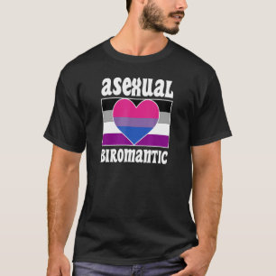 Asexuele Biromantische Pride Vlag Leuke Ace Esthet T-shirt