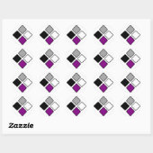 Asexuele diamant stickers (Vel)