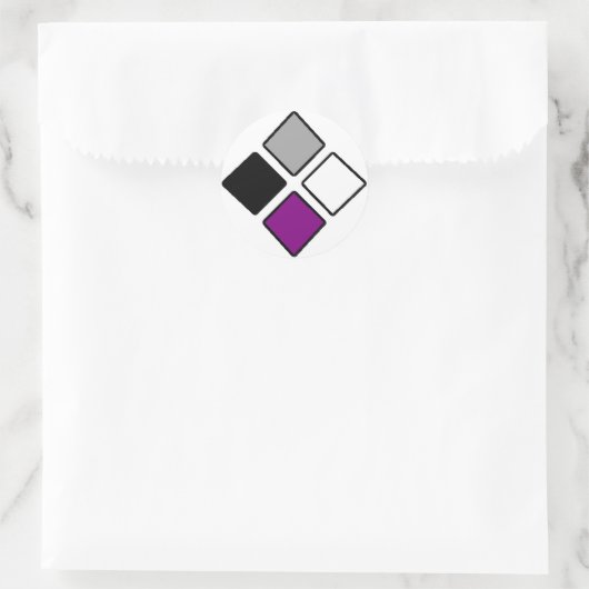 Asexuele diamant stickers (Tas)