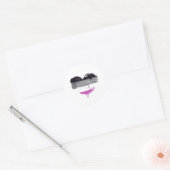 ASEXUELE HART - ASEXUELE LIEFDE RONDE STICKER (Envelop)