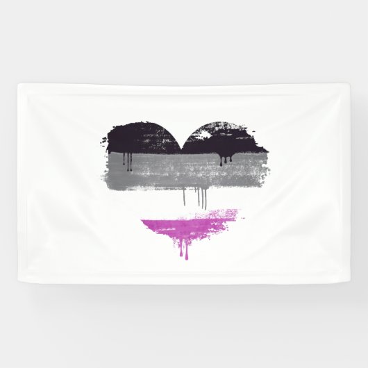 ASEXUELE HART - ASEXUELE LIEFDE SPANDOEK (Horizontaal)