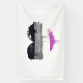 ASEXUELE HART - ASEXUELE LIEFDE SPANDOEK (Verticaal)