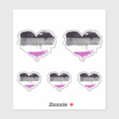 ASEXUELE HART - ASEXUELE LIEFDE STICKER (Vel)