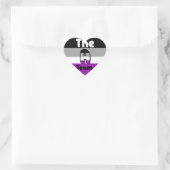 Asexuele LGBTQA Pride Heart Sticker (Tas)