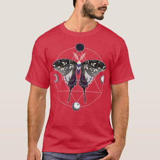 Asexuele Luna Moth Celestial LGBT Pride Vlag 1 T-shirt