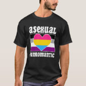 Asexuele Panromantische Pride Vlag Leuke Ace Esthe T-shirt (Voorkant)