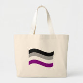 ASEXUELE VLAG WATEREN GROTE TOTE BAG (Voorkant)