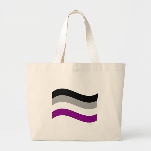 ASEXUELE VLAG WATEREN GROTE TOTE BAG (Voorkant)