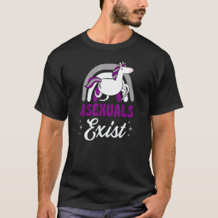 Asexuelen bestaan Asexual Pride minimalistische Ra T-shirt