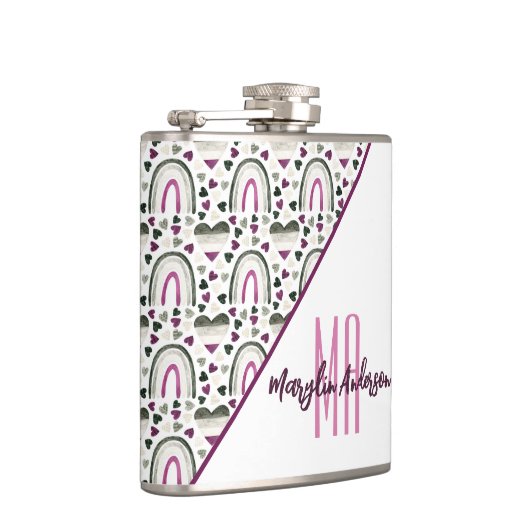 ASEXUT HARTS EN RAINBWS CUSTOM MONOGRAM HEUPFLES (Rechts)