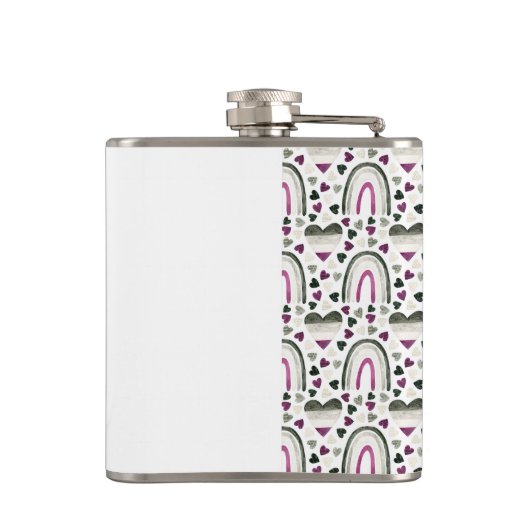 ASEXUT HARTS EN RAINBWS CUSTOM MONOGRAM HEUPFLES (Achterkant)