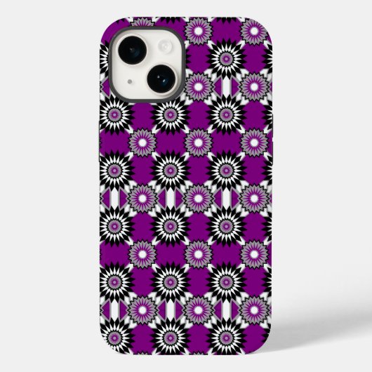 Asexutieloop / paarse spiegelbloem Case-Mate iPhone case (Achterkant)