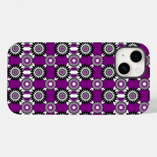 Asexutieloop / paarse spiegelbloem Case-Mate iPhone case (Achterkant (horizontaal))