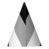 Asexutiervlag Feesthoedjes (Achterkant)