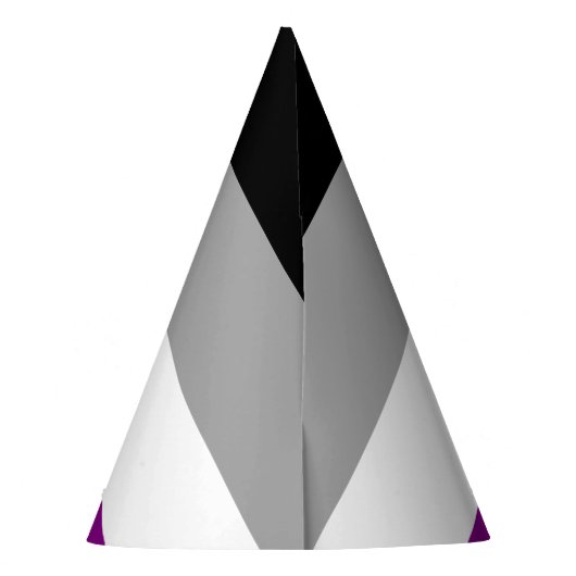 Asexutiervlag Feesthoedjes (Achterkant)