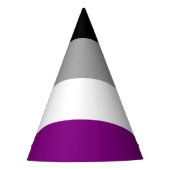 Asexutiervlag Feesthoedjes (Voorkant)