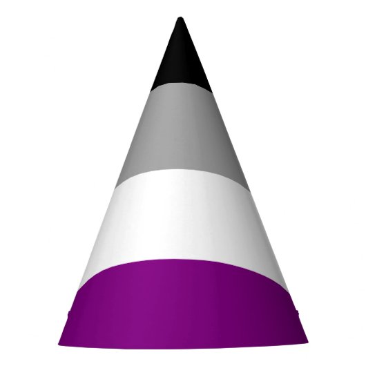 Asexutiervlag Feesthoedjes (Voorkant)
