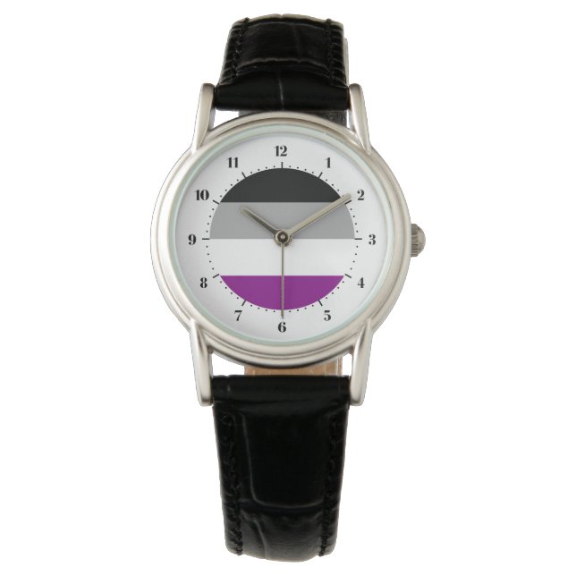 Asexutiervlag Horloge (Voorkant)